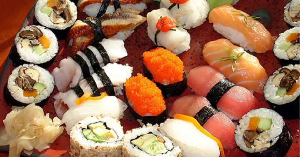 sushi pieno di parassiti