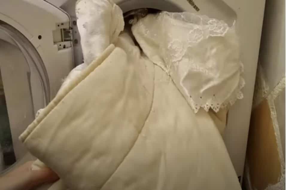 Piumino in lavatrice