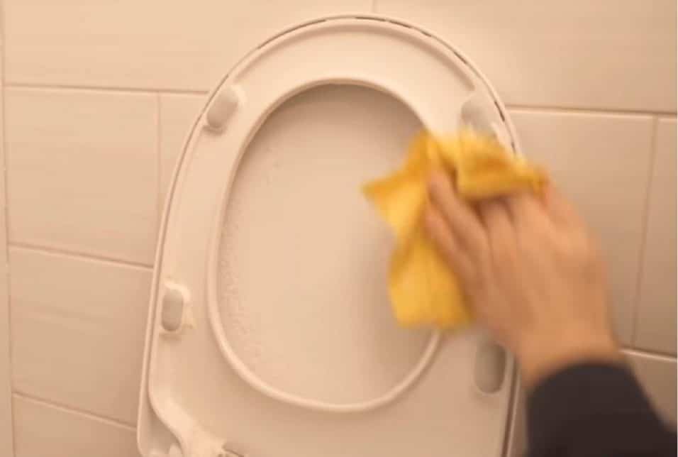 Pulizia della tavoletta del water