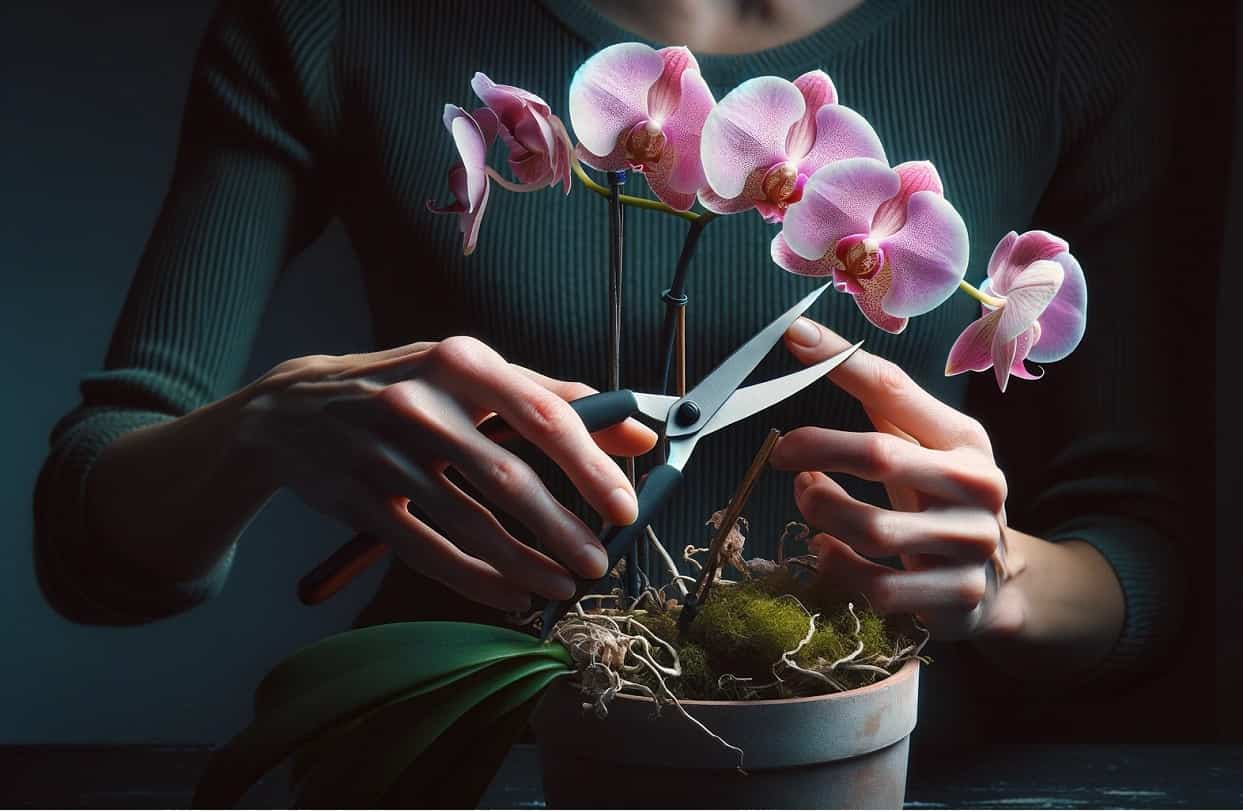Potare orchidea