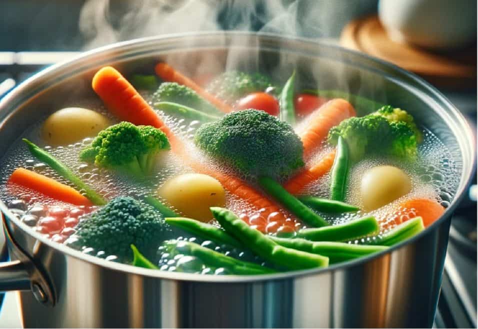 Acqua di cottura delle verdure