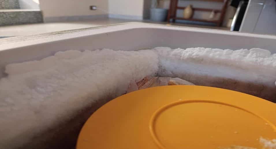 Ghiaccio nel congelatore