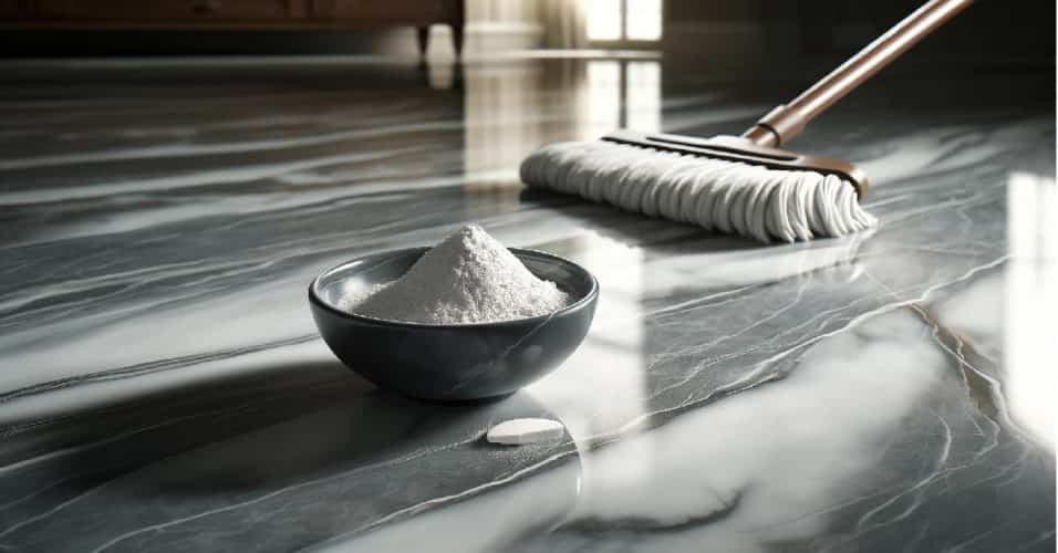 Pavimento lucido e Borotalco