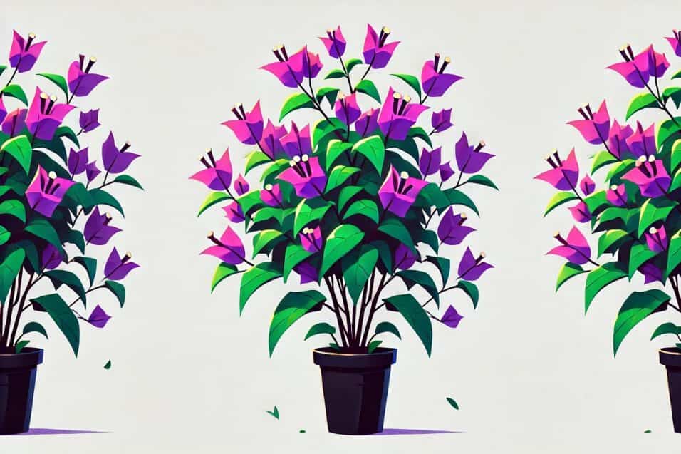 Bouganville in piena fioritura durante l'autunno