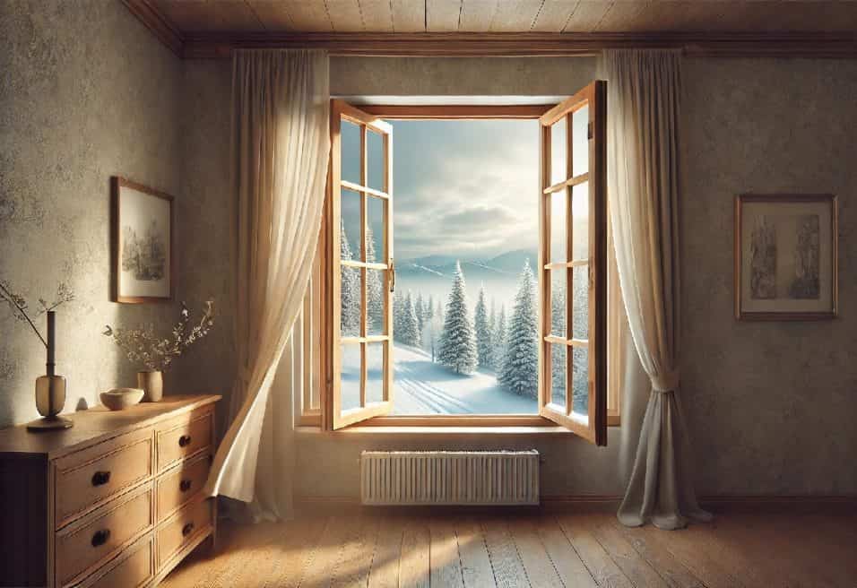 Arieggiare la casa in inverno