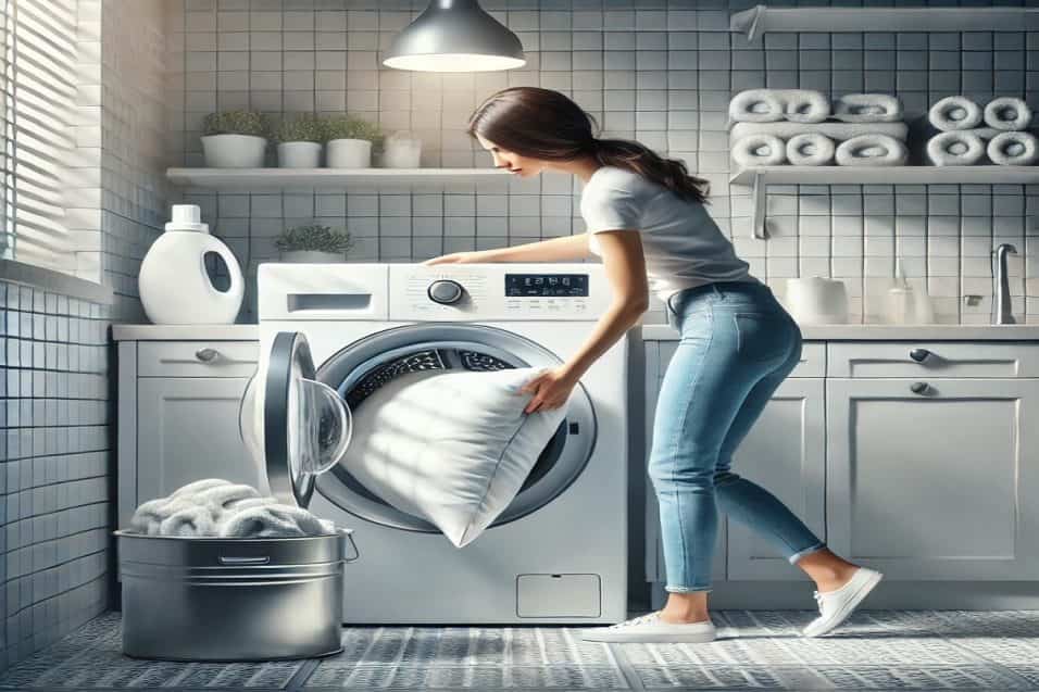 Cuscino in lavatrice