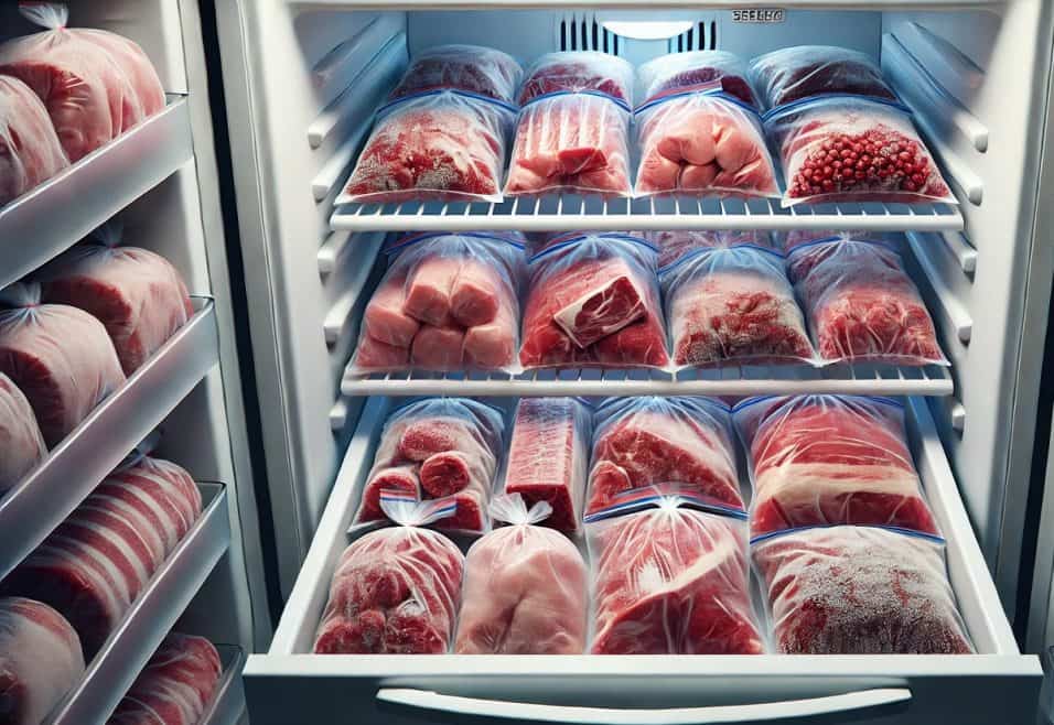 Conservazione carne congelata