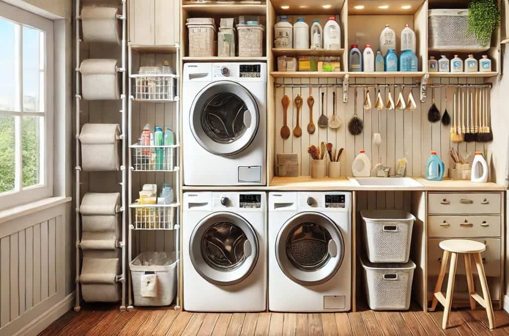 Come creare e organizzare una lavanderia in casa con poco spazio, in ...
