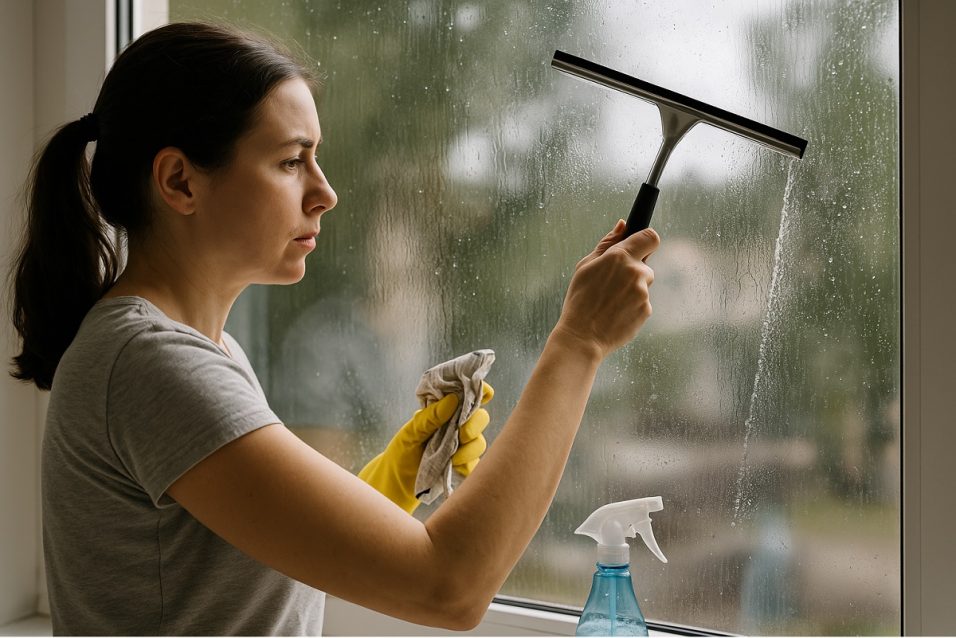 Il metodo naturale per avere vetri puliti e brillanti senza aloni