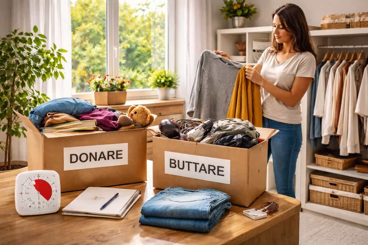 Decluttering in 15 minuti per eliminare il superfluo e liberare spazio e mente