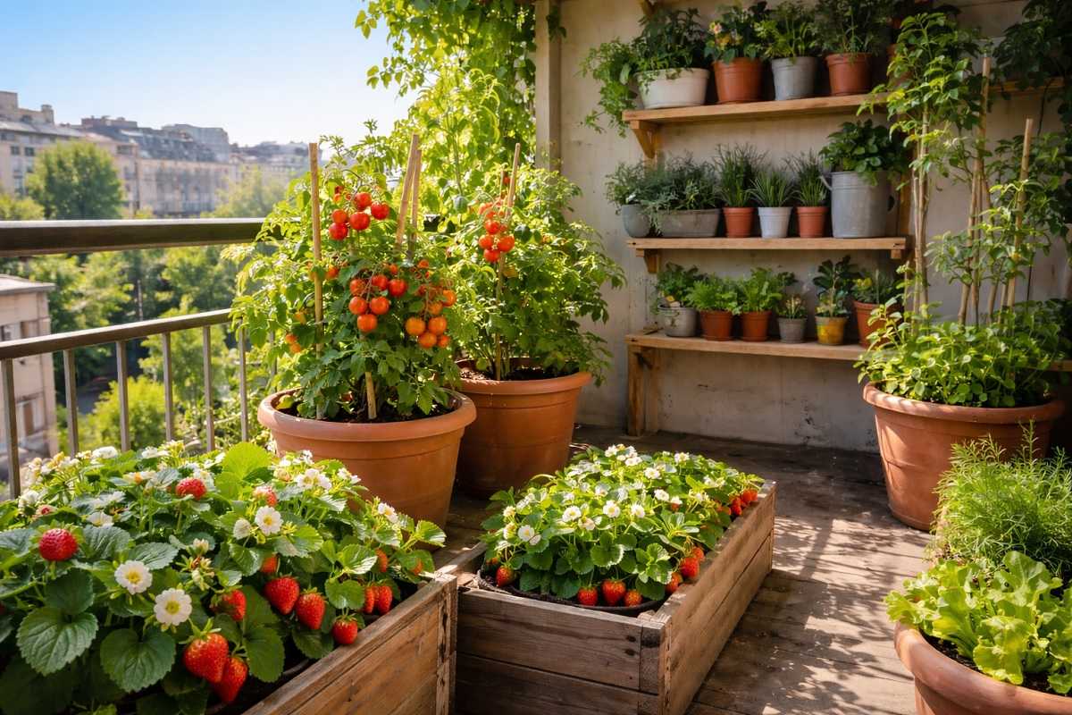 Coltivare pomodori e fragole sul balcone: guida pratica per creare un piccolo orto in vaso anche in spazi ridotti.