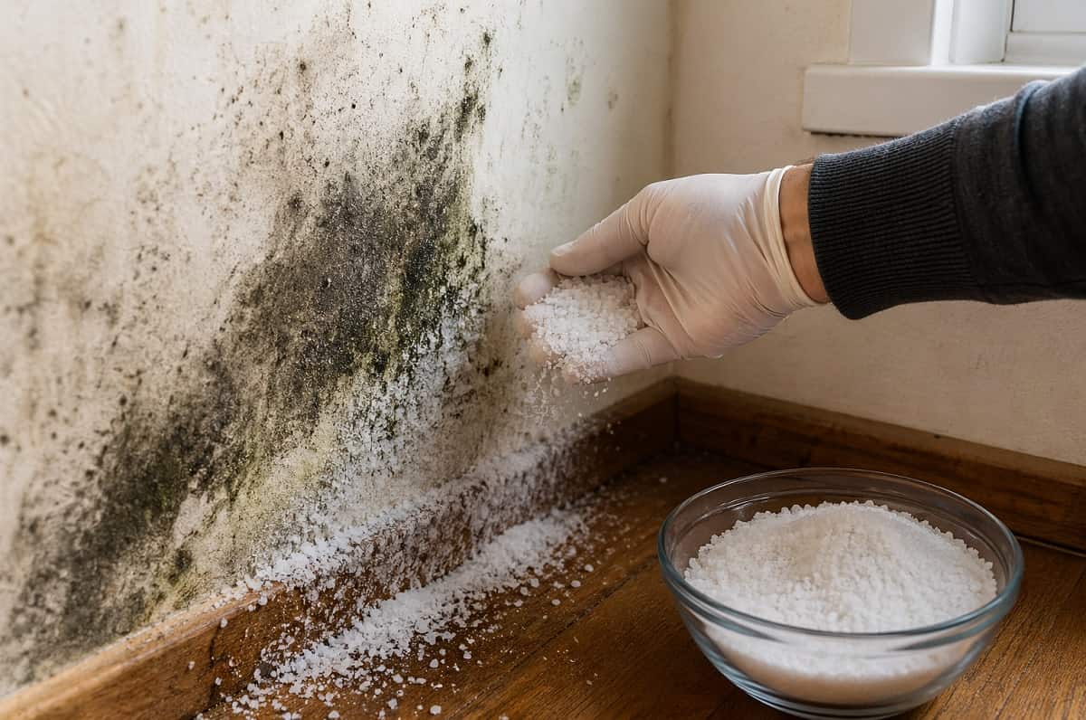 Eliminare la muffa dalle pareti con il sale grosso è possibile: Il metodo corretto, quando funziona davvero e gli errori da evitare per risultati duraturi.