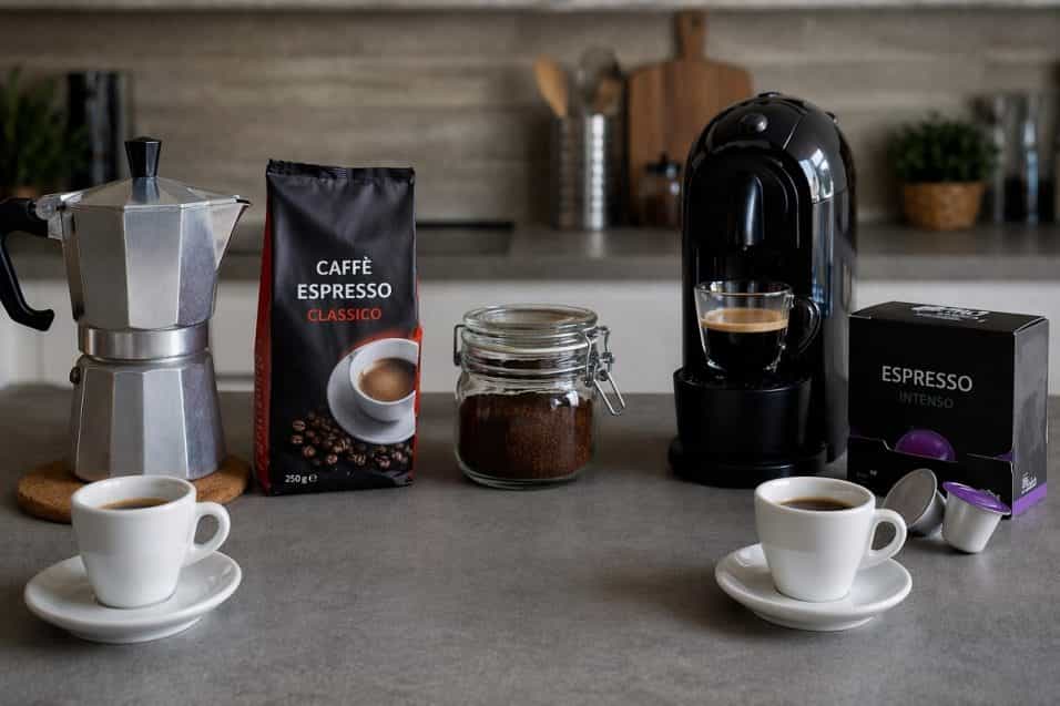 Caffè in capsule o moka tradizionale? Ecco il calcolo della spesa mensile e annuale per una famiglia di quattro persone, con confronto su costi, caffeina, miscela, gusto e convenienza reale