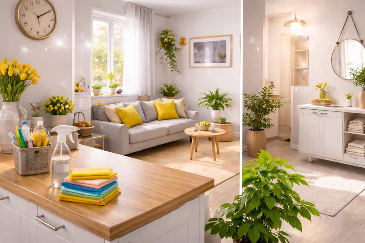 Metodo delle tre stanze per pulire casa in modo rapido: cucina, soggiorno e bagno sempre ordinati con pochi minuti al giorno