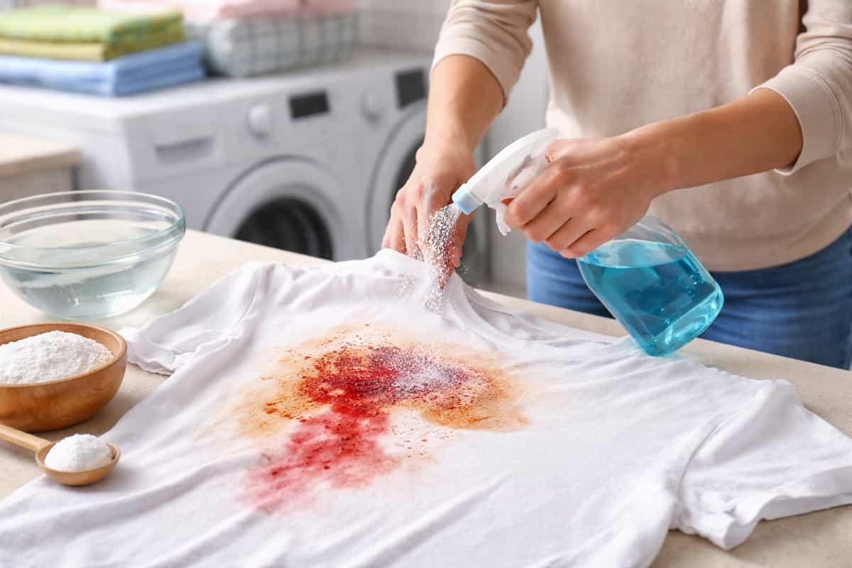 Metodo di pre-attivazione per eliminare macchie difficili come grasso e vino senza strofinare, proteggendo i tessuti e mantenendo i colori brillanti con un semplice trattamento prima del lavaggio.