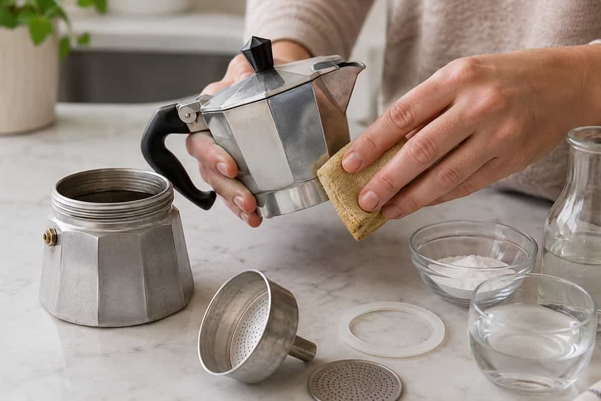 Come pulire la moka con rimedi naturali senza rovinarla. Per una macchinetta igienica e un caffè sempre buono.
