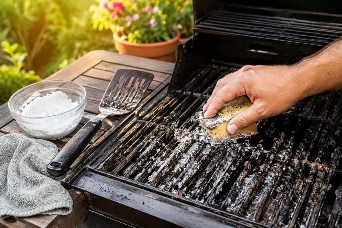 Griglie del barbecue unte e incrostate dopo la grigliata? Ecco il rimedio facile con pasta fai da te, acqua calda e pochi strumenti per pulirle senza troppa fatica.Griglie del barbecue unte e incrostate dopo la grigliata? Ecco il rimedio facile con pasta fai da te, acqua calda e pochi strumenti per pulirle senza troppa fatica.