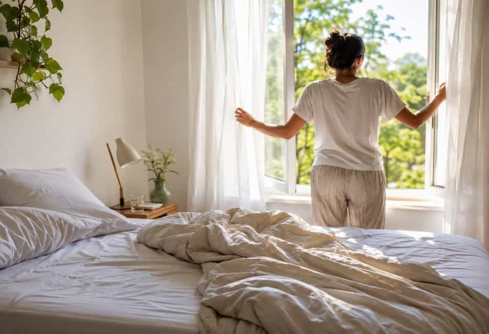 Rifare il letto appena svegli può trattenere calore e umidità. Quanto aspettare, cosa cambia in estate e inverno e come ridurre gli acari.