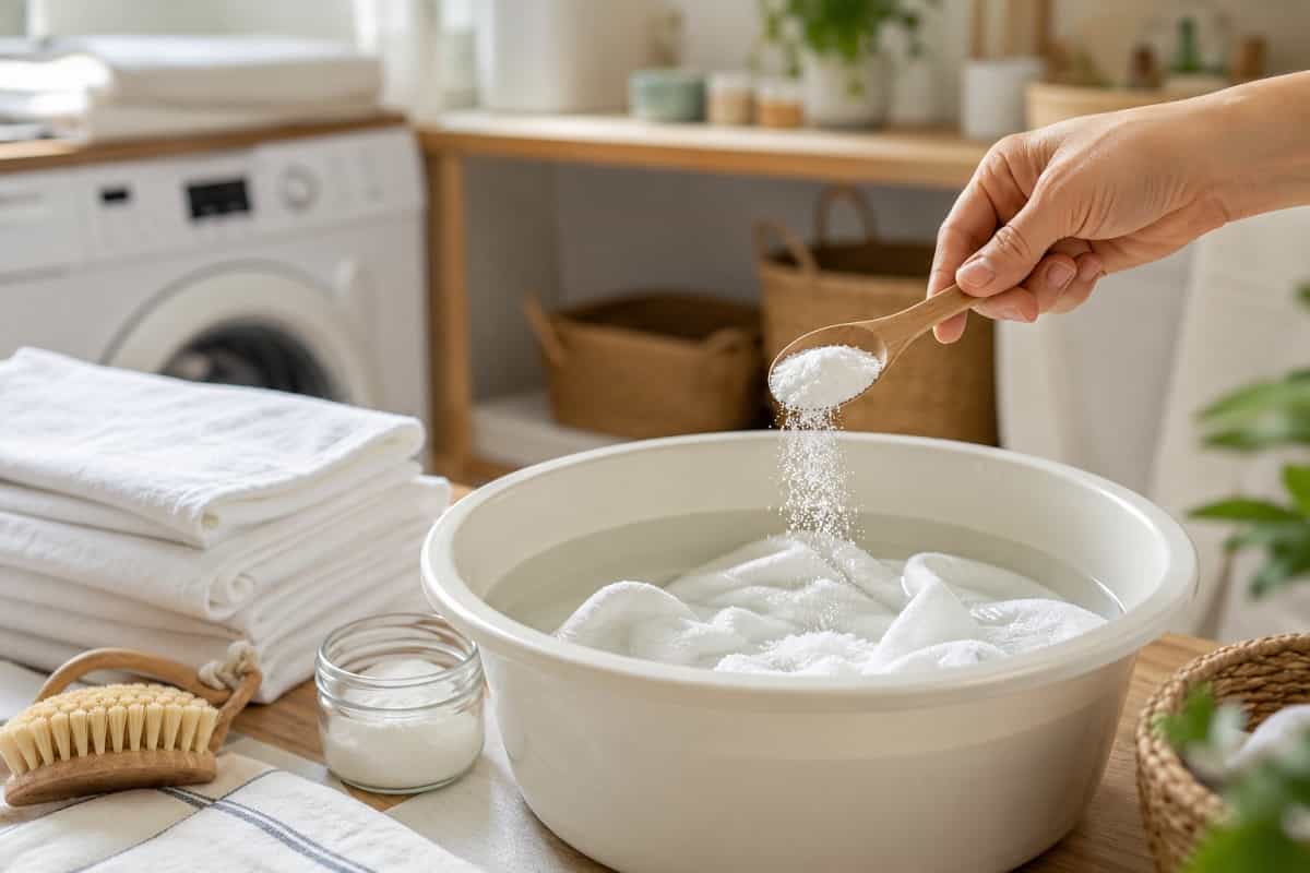 I 12 usi del percarbonato per bucato e pulizie di casa: come sbianca, elimina macchie e odori