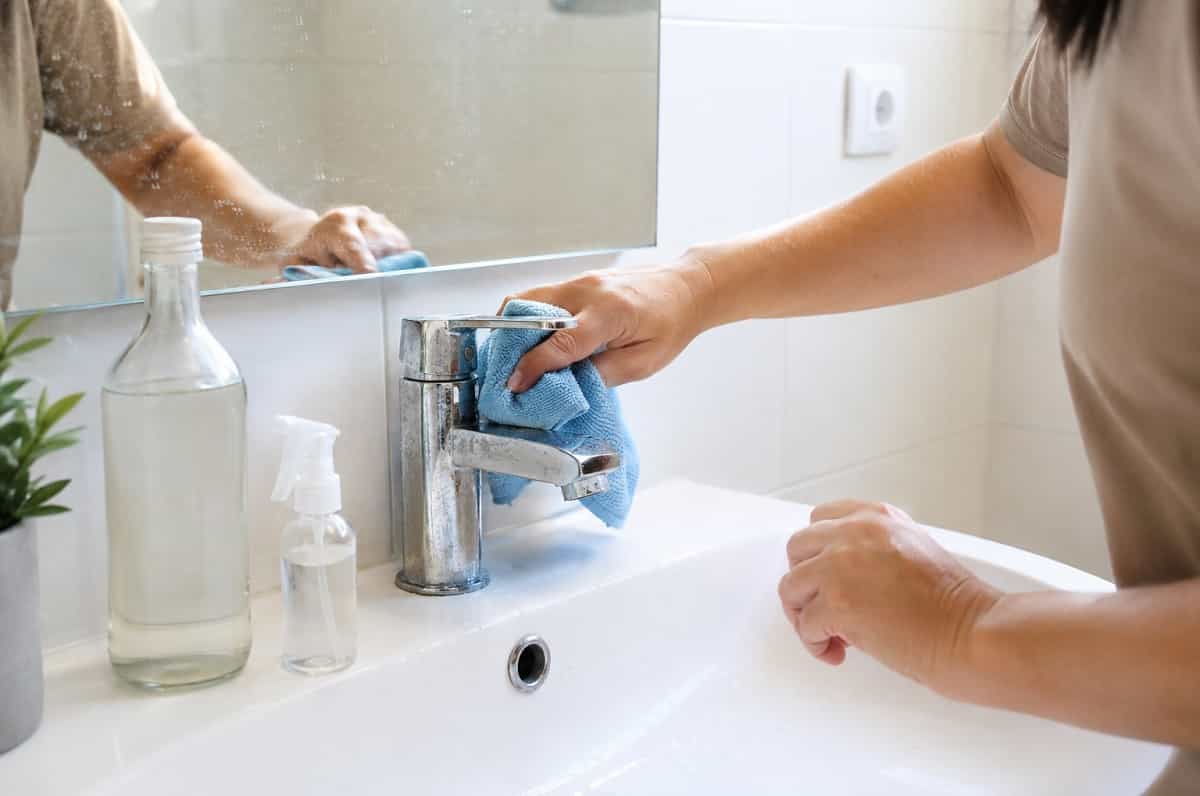 Aceto d’alcol in casa: 10 utilizzi sorprendenti per vetri, specchi, rubinetti, lavello, doccia e altre superfici.