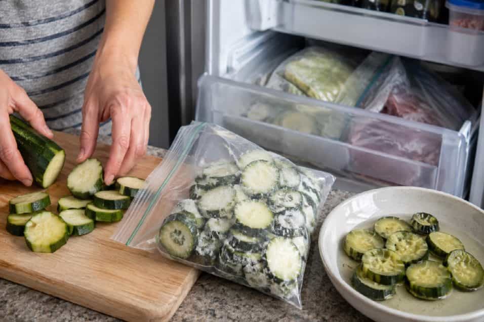 Zucchine congelate molli e piene d’acqua? Ecco perché succede, come prepararle prima del freezer e quali errori evitare per conservarle e usarle meglio.