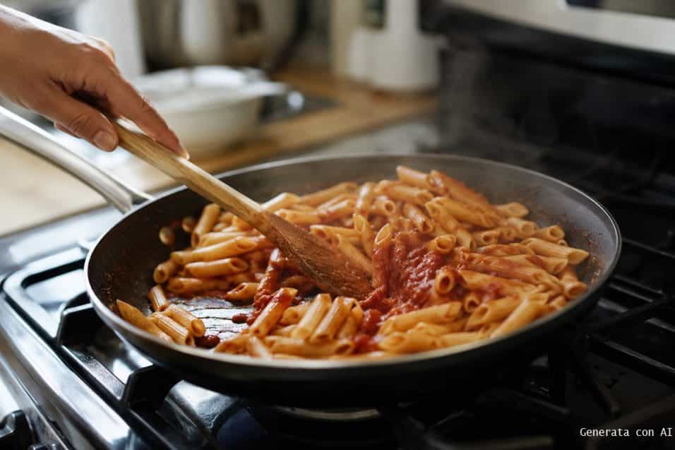 Riscaldi la pasta avanzata direttamente in padella? Non è la padella il vero problema: conservazione, temperatura e un errore comune possono fare la differenza.